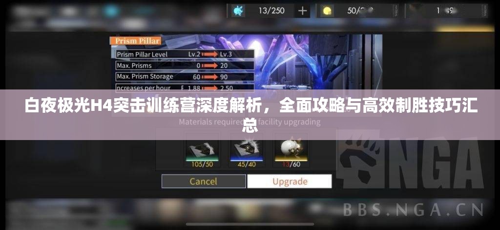 白夜极光H4突击训练营深度解析,全面攻略与高效制胜技巧汇总 白夜极光H4突击训练营深度解析,全面攻略与高效制胜技巧汇总