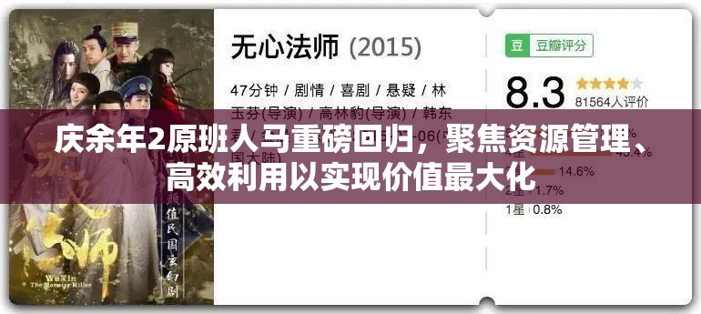 庆余年2原班人马重磅回归,聚焦资源管理、高效利用以实现价值最大化 庆余年2原班人马重磅回归,聚焦资源管理、高效利用以实现价值最大化
