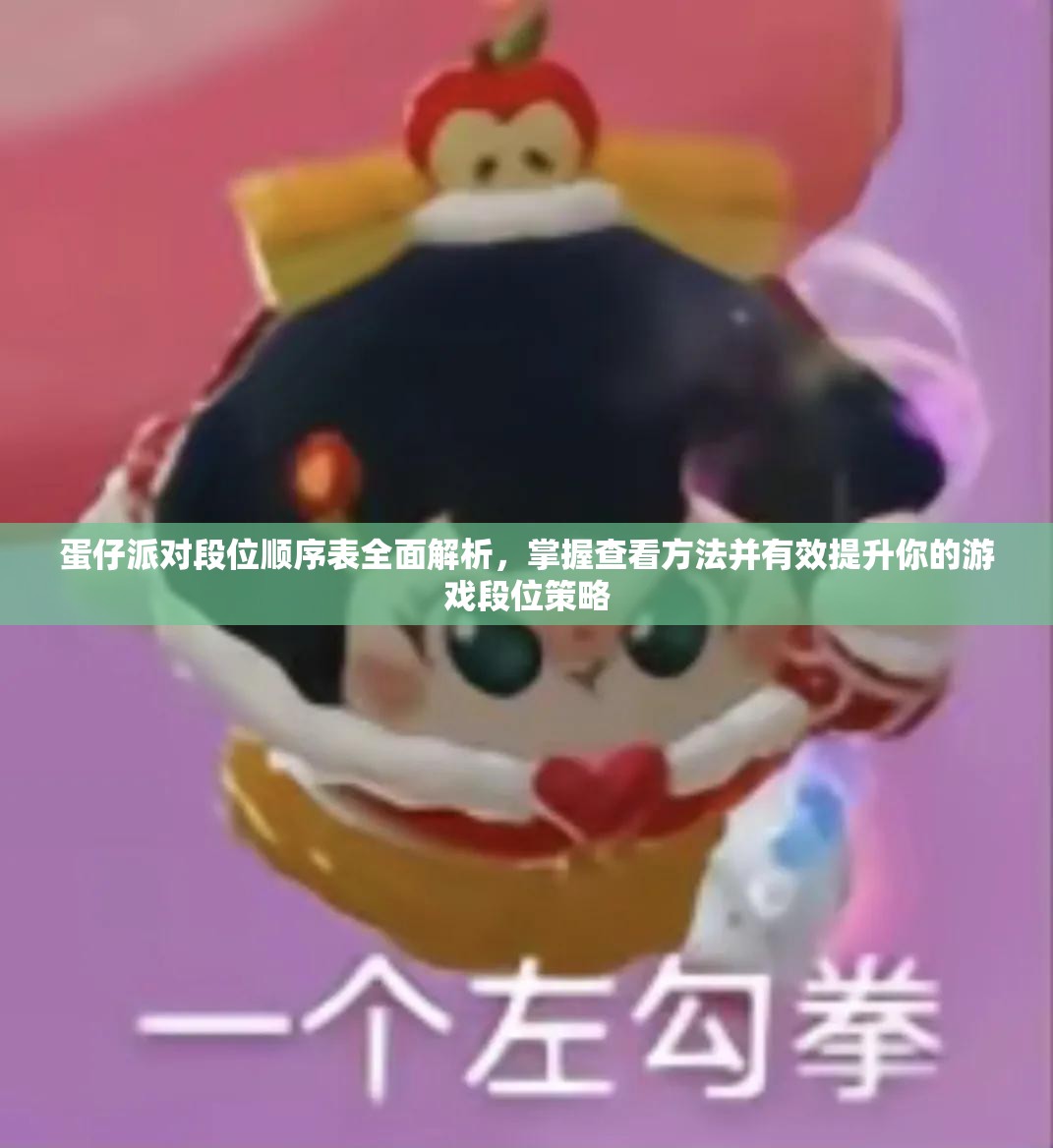 蛋仔派对段位顺序表全面解析,掌握查看方法并有效提升你的游戏段位策略 蛋仔派对段位顺序表全面解析,掌握查看方法并有效提升你的游戏段位策略