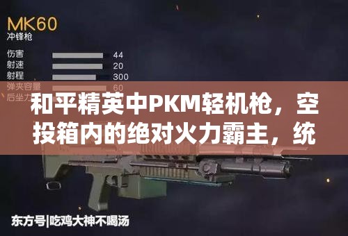 和平精英中PKM轻机戗，空投箱内的绝对火力霸主，统治战场的终极武器