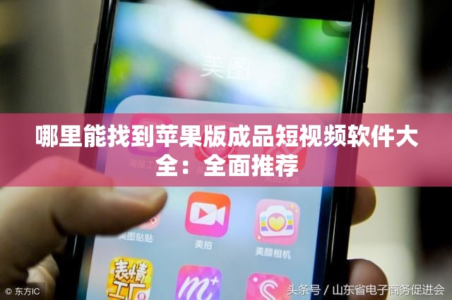 哪里能找到苹果版成品短视频软件大全：全面推荐