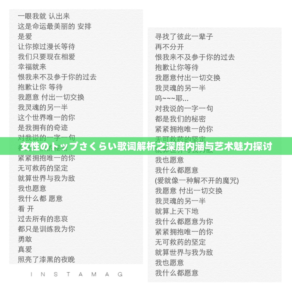 女性のトップさくらい歌词解析之深度内涵与艺术魅力探讨 女性のトップさくらい歌词解析之深度内涵与艺术魅力探讨
