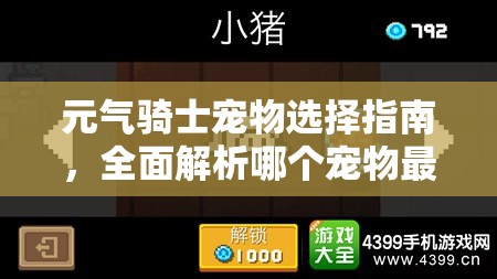 元气骑士宠物选择指南,全面解析哪个宠物最适合你的游戏风格 元气骑士宠物选择指南,全面解析哪个宠物最适合你的游戏风格