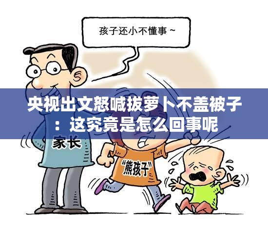 央视出文怒喊拔萝卜不盖被子:这究竟是怎么回事呢 央视出文怒喊拔萝卜不盖被子:这究竟是怎么回事呢