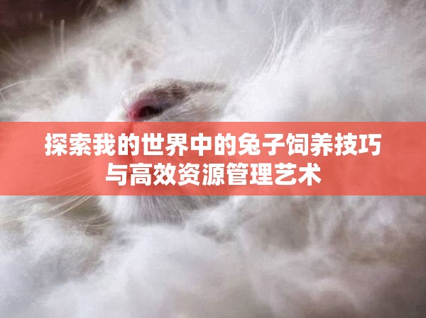 探索我的世界中的兔子饲养技巧与高效资源管理艺术 探索我的世界中的兔子饲养技巧与高效资源管理艺术