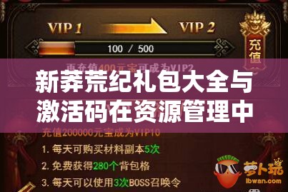 新莽荒纪礼包大全与激活码在资源管理中的核心价值及高效整合利用策略 新莽荒纪礼包大全与激活码在资源管理中的核心价值及高效整合利用策略