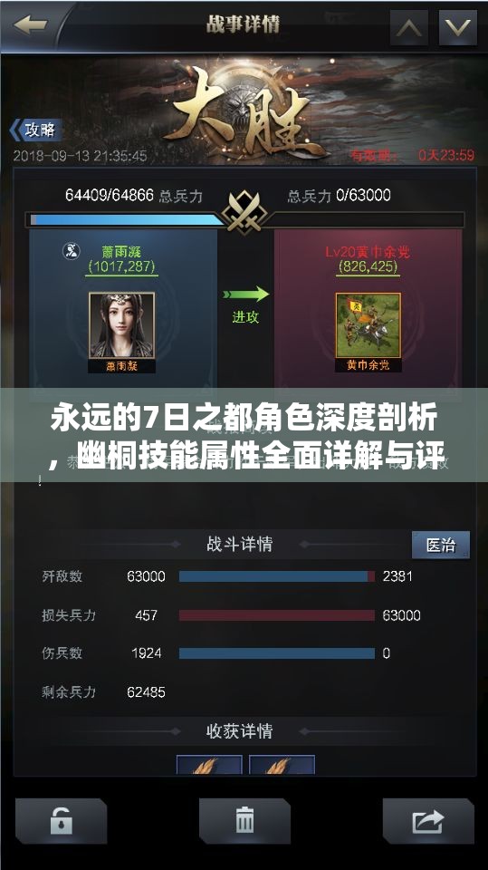 永远的7日之都角色深度剖析,幽桐技能属性全面详解与评价 永远的7日之都角色深度剖析,幽桐技能属性全面详解与评价