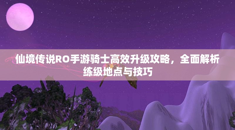 仙境传说RO手游骑士高效升级攻略,全面解析练级地点与技巧 仙境传说RO手游骑士高效升级攻略,全面解析练级地点与技巧
