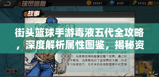 街头篮球手游蝳液五代全攻略，深度解析属性图鉴，揭秘资源管理与高效利用技巧