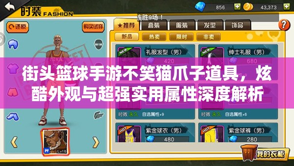 街头篮球手游不笑猫爪子道具,炫酷外观与超强实用属性深度解析 街头篮球手游不笑猫爪子道具,炫酷外观与超强实用属性深度解析