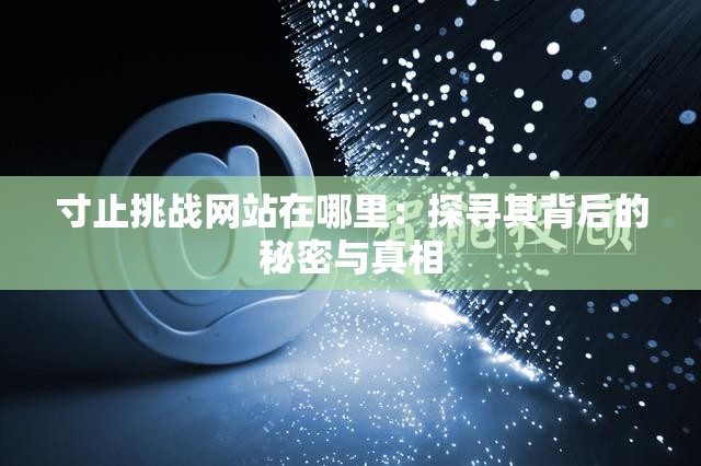 寸止挑战网站在哪里：探寻其背后的秘密与真相