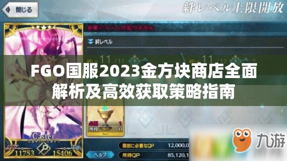 FGO国服2023金方块商店全面解析及高效获取策略指南
